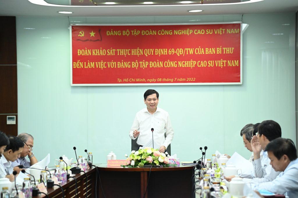 Đảng ủy VRG thực hiện tốt Quy định 69 – QĐ/TW của Ban Bí thư